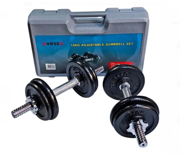 Voltrike Avs 15 Kg Siyah Dumbbell Çanta Set