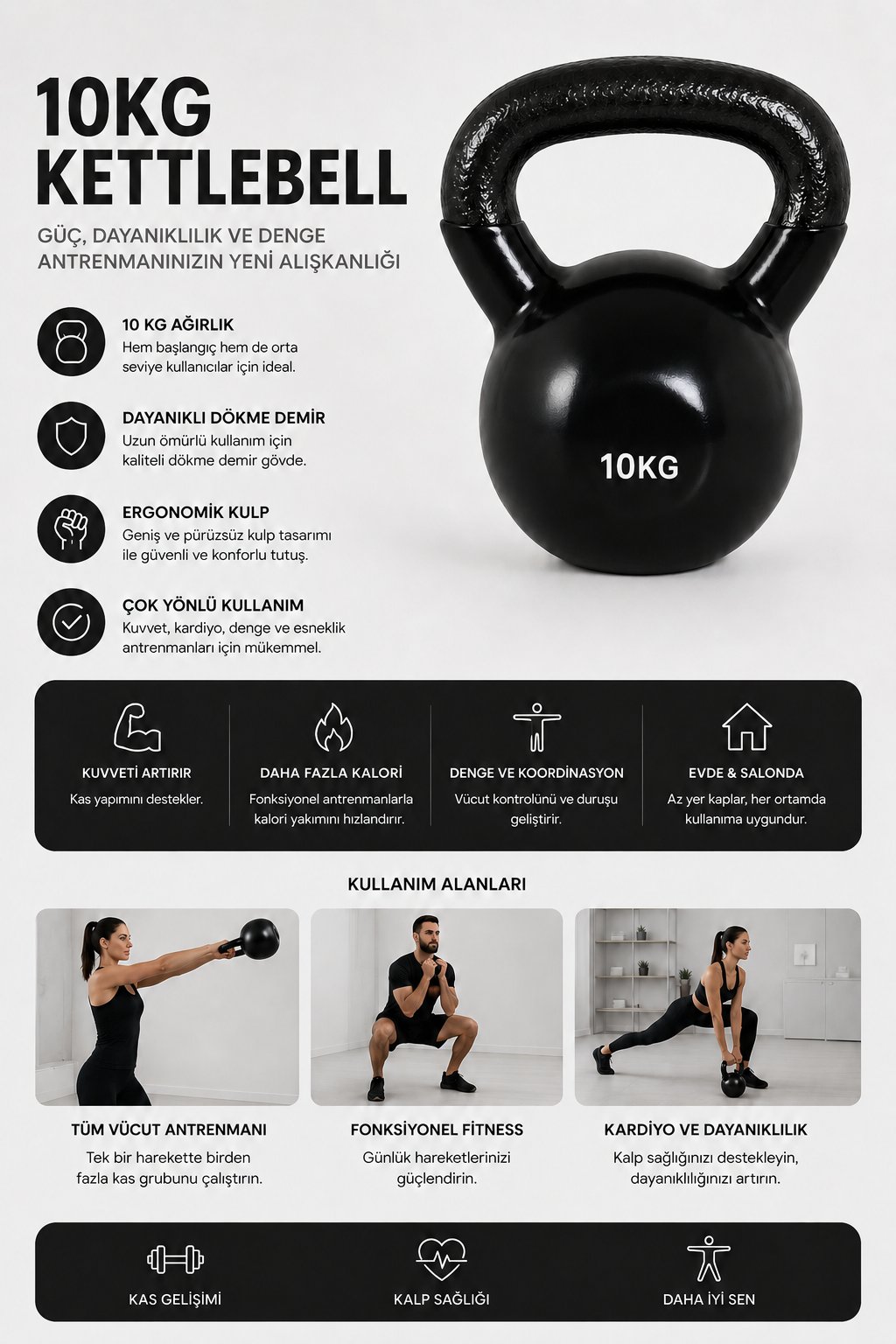 Voltrike Avs Kettlebell 10kg