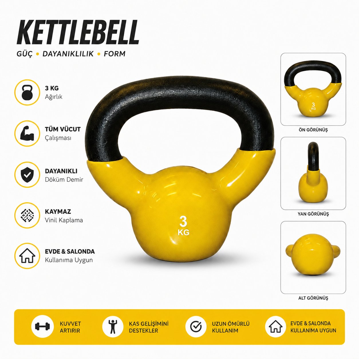 Voltrike Avs Kettlebell 3kg
