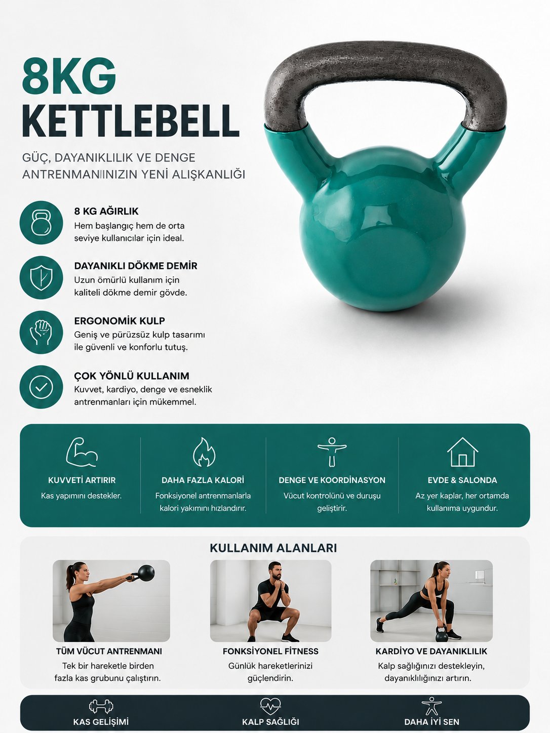 Voltrike Avs Kettlebell 8kg