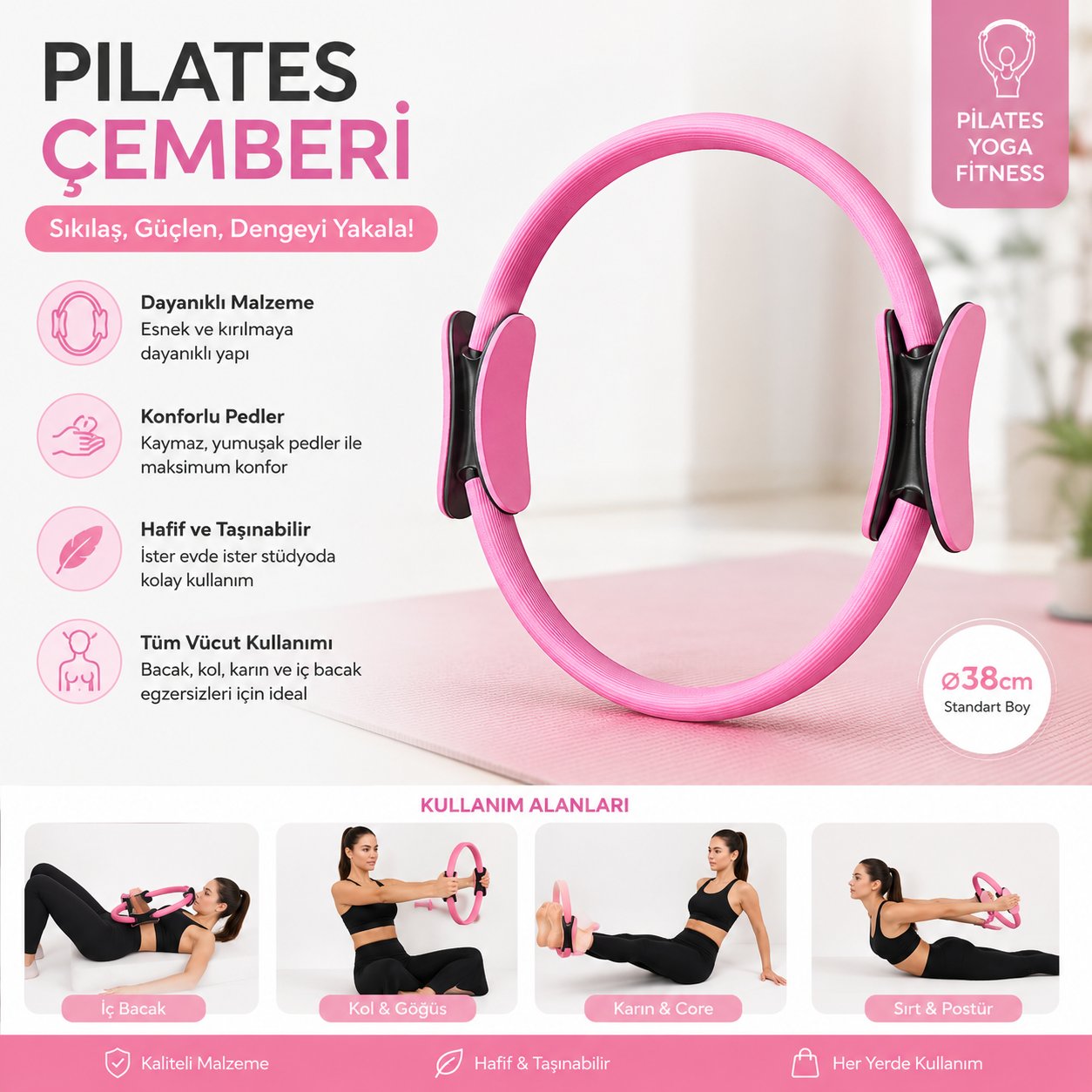 Voltrike BPC-100 Pilates Çemberi