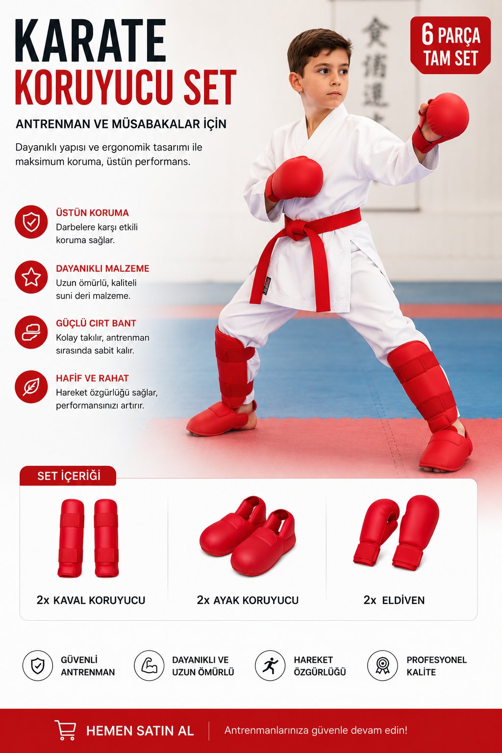 Voltrike Karate Seti Kırmızı