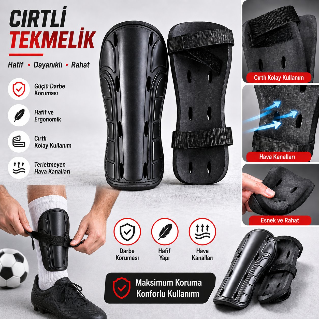 Voltrike KNC Cırtlı Tekmelik