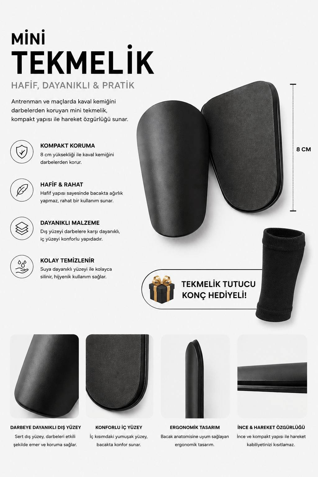 Voltrike Siyah Mini Tekmelik 8 Cm