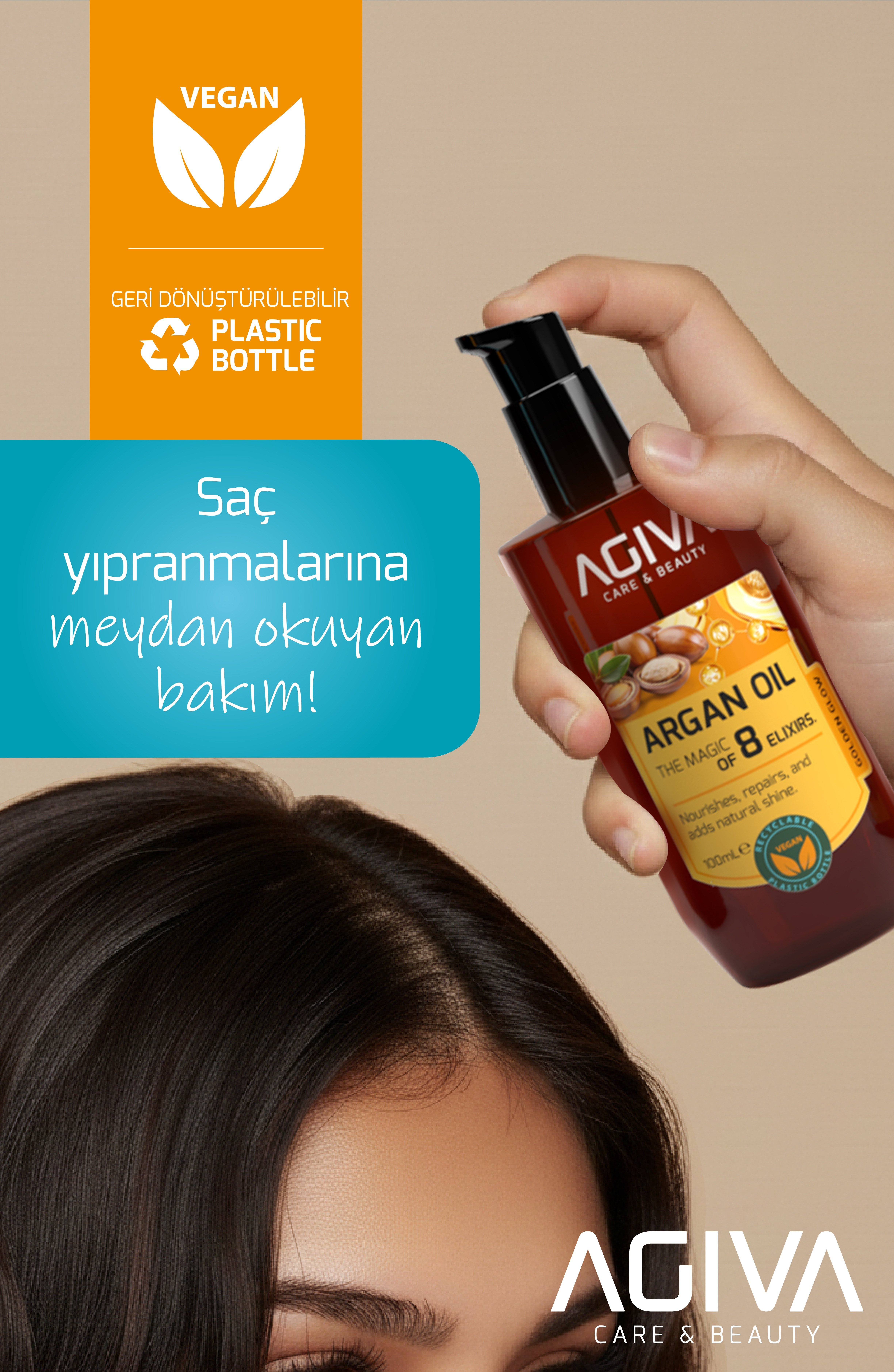 Argan İçerikli Saç Bakım Yağı-100ML