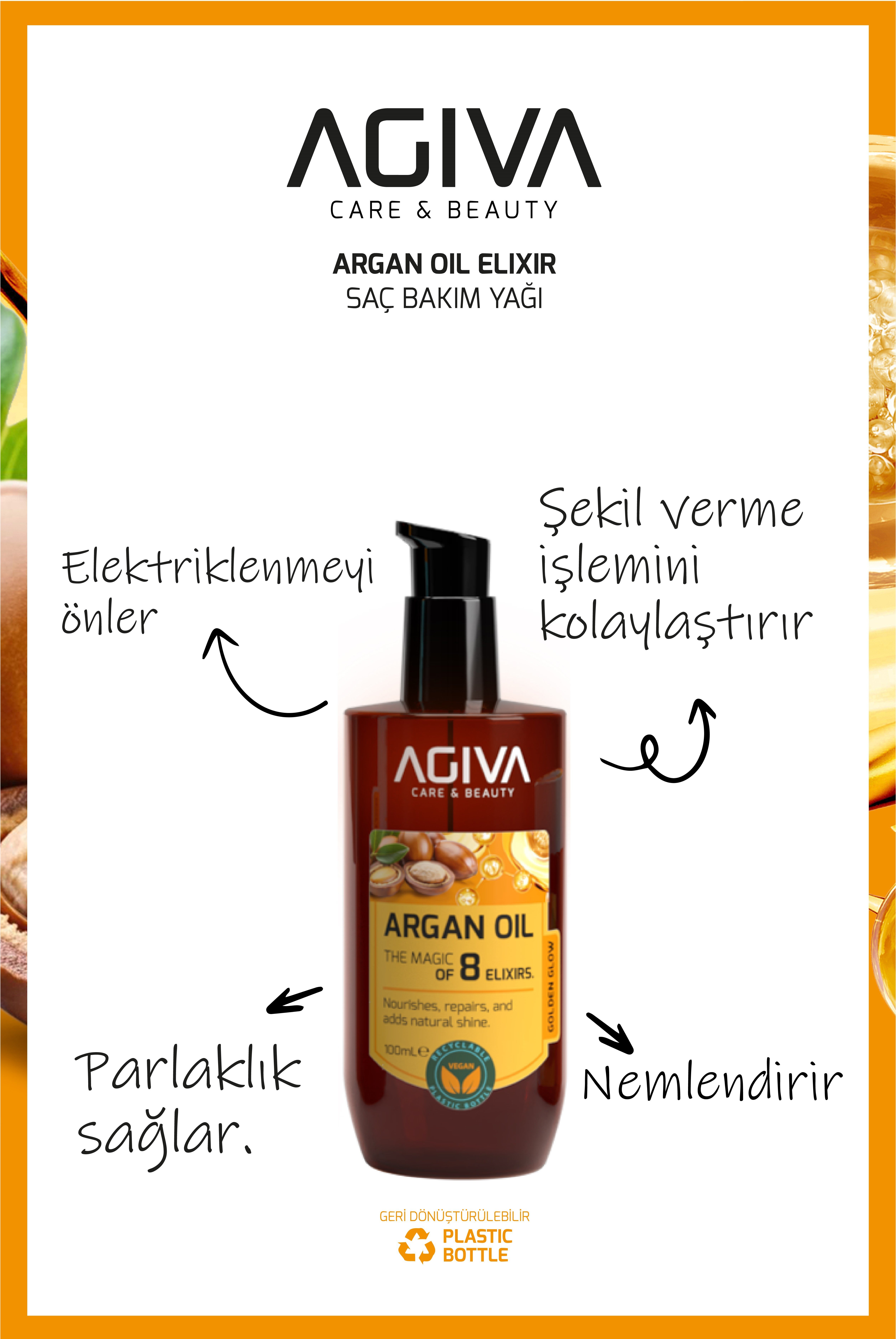 Argan İçerikli Saç Bakım Yağı-100ML