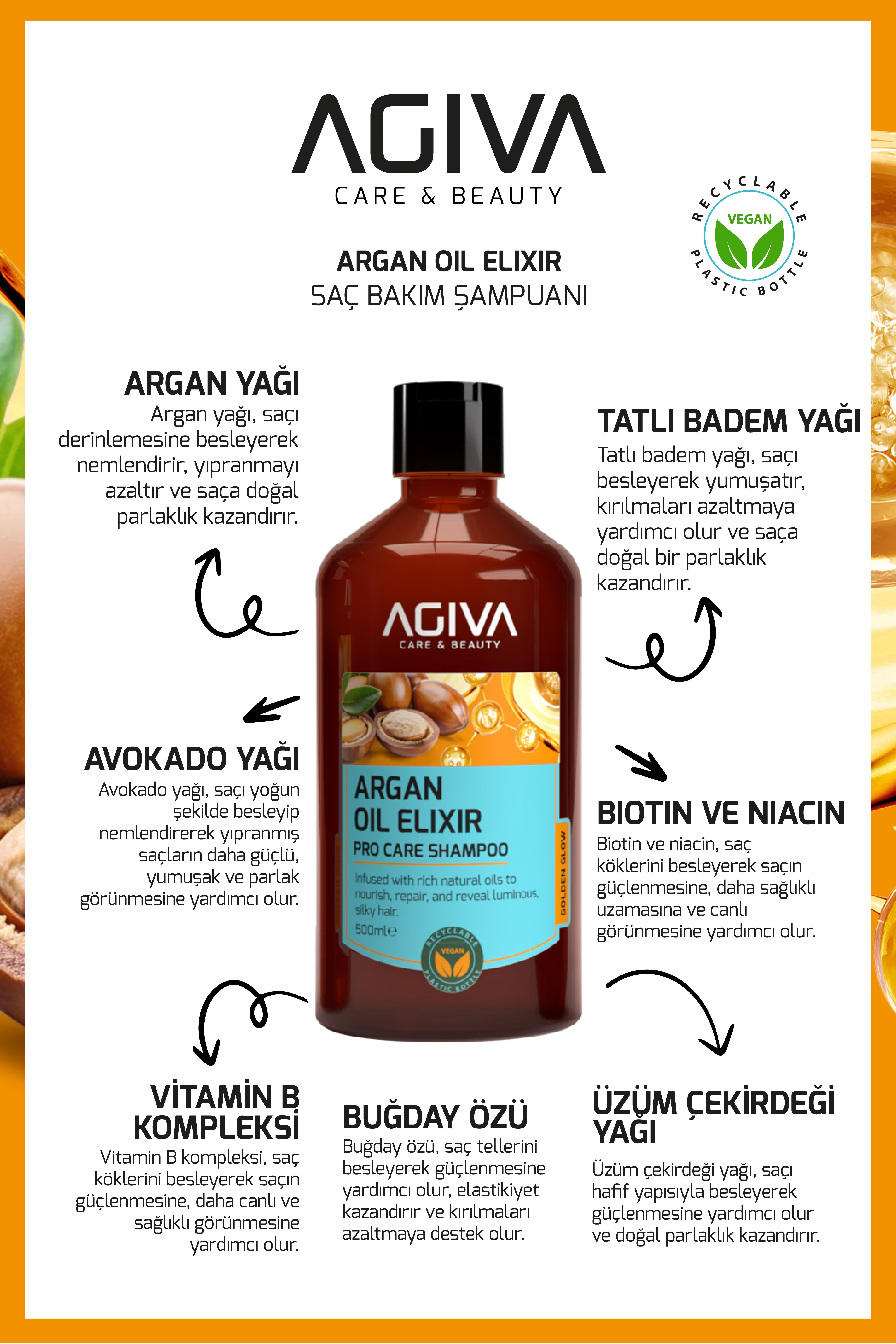 Argan Yağlı Şampuan-500ML
