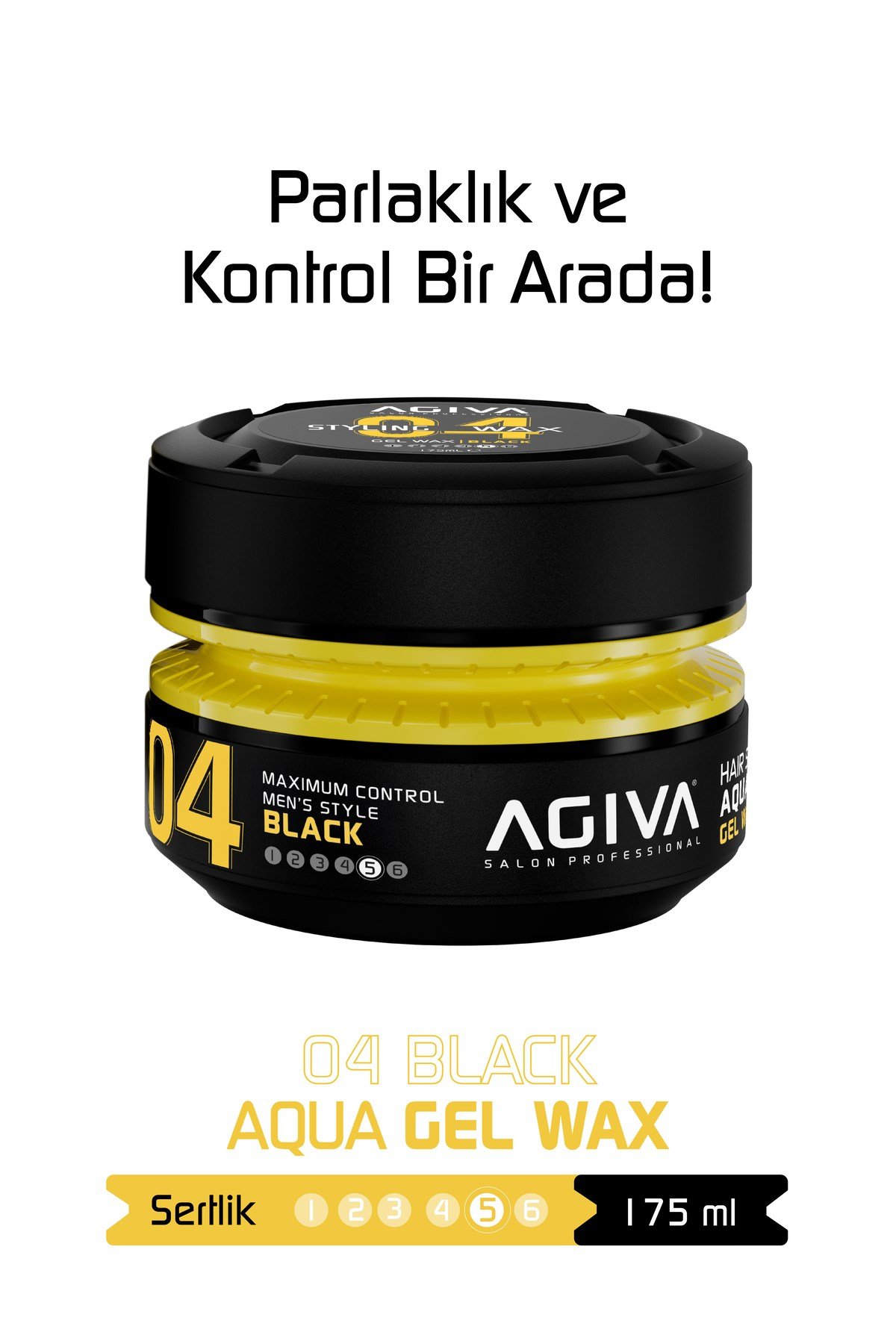 Black Orta Tutuş ve Sert Görünüm Sağlayan Wax - 175ML