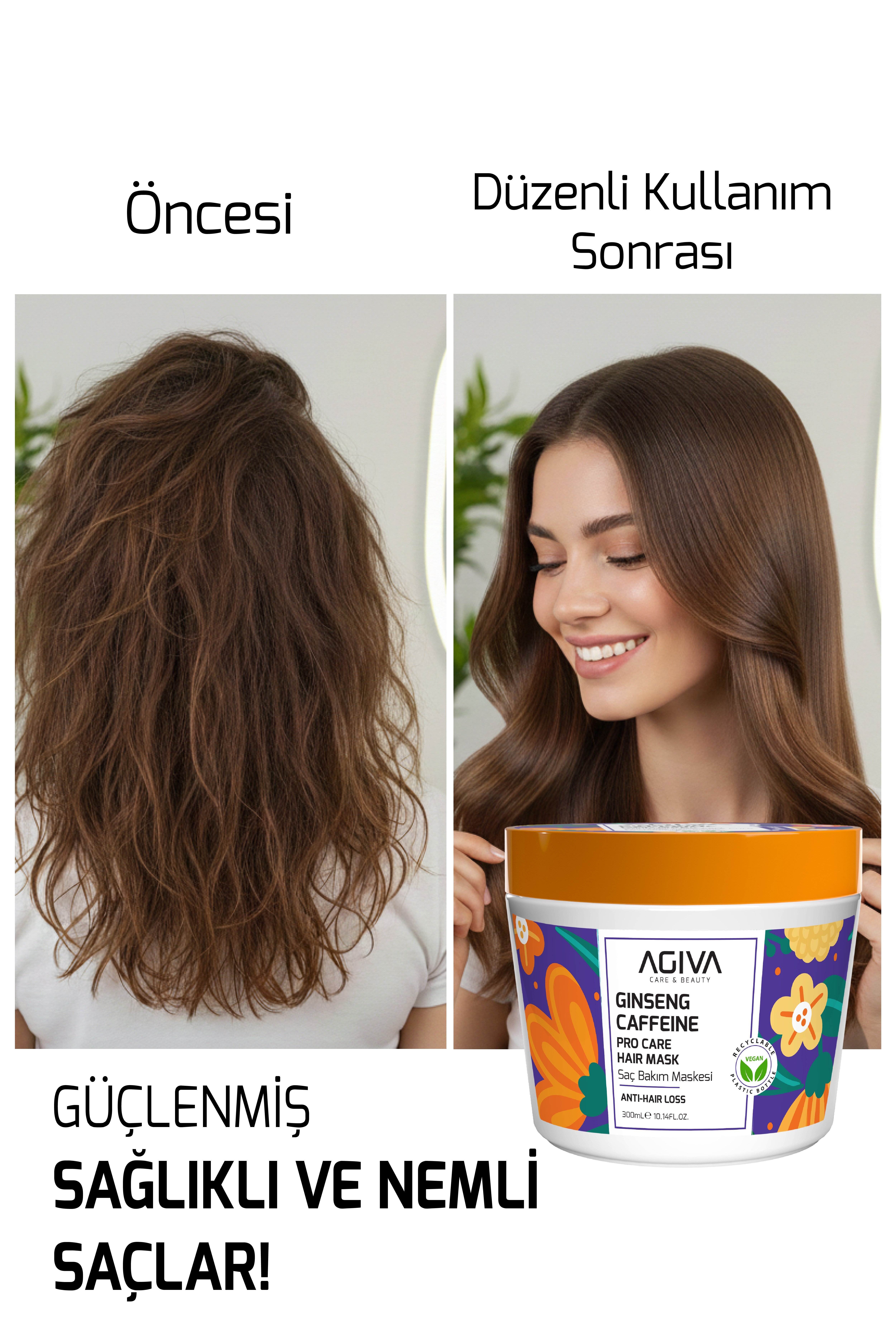 Caffeine Ginseng Pro Care Saç Dökülmesine Karşı Bakım Maskesi 300 ml