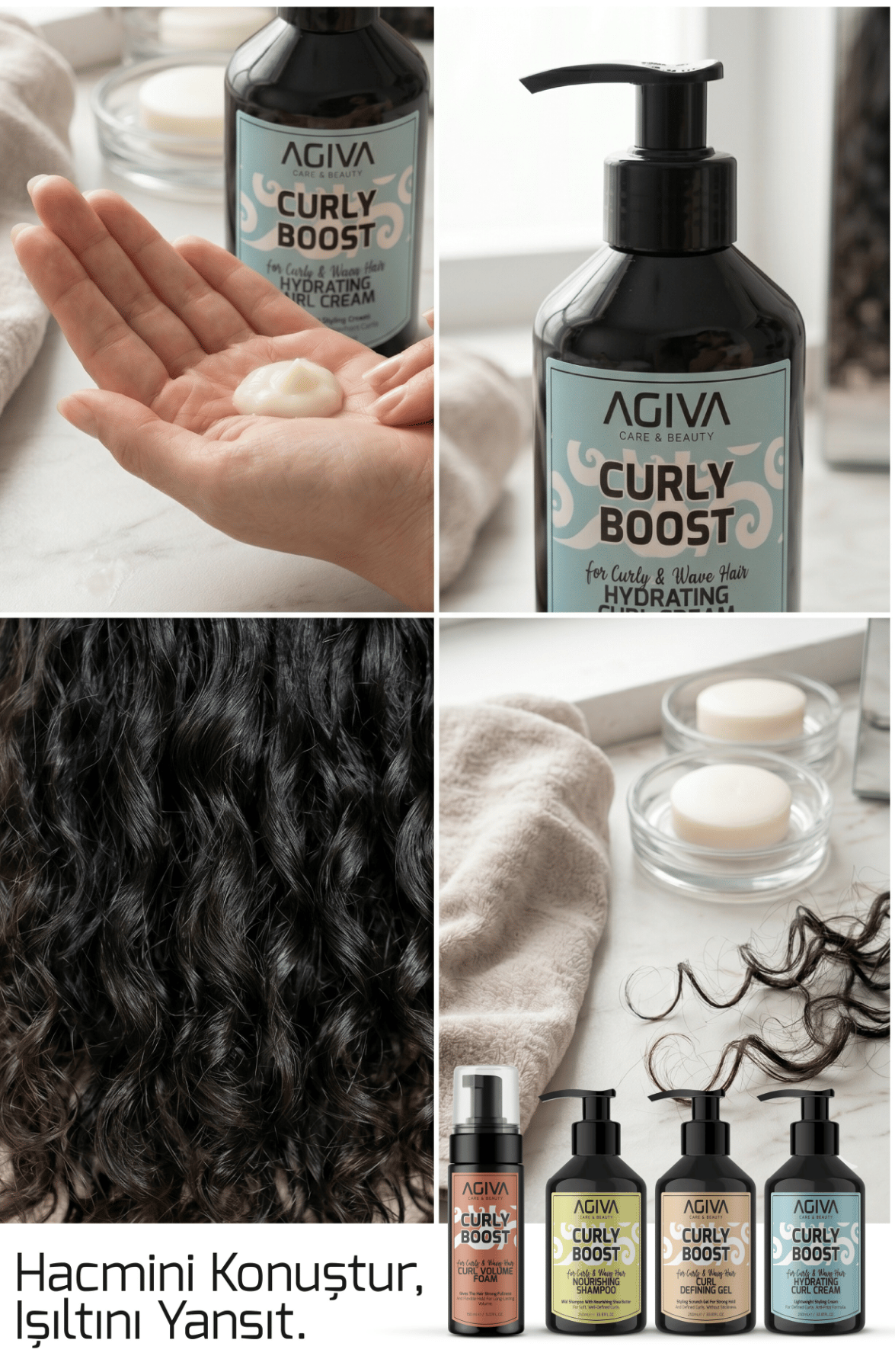 Curly Boost Durulanmayan Nemlendirici Bukle Kremi - 250ML