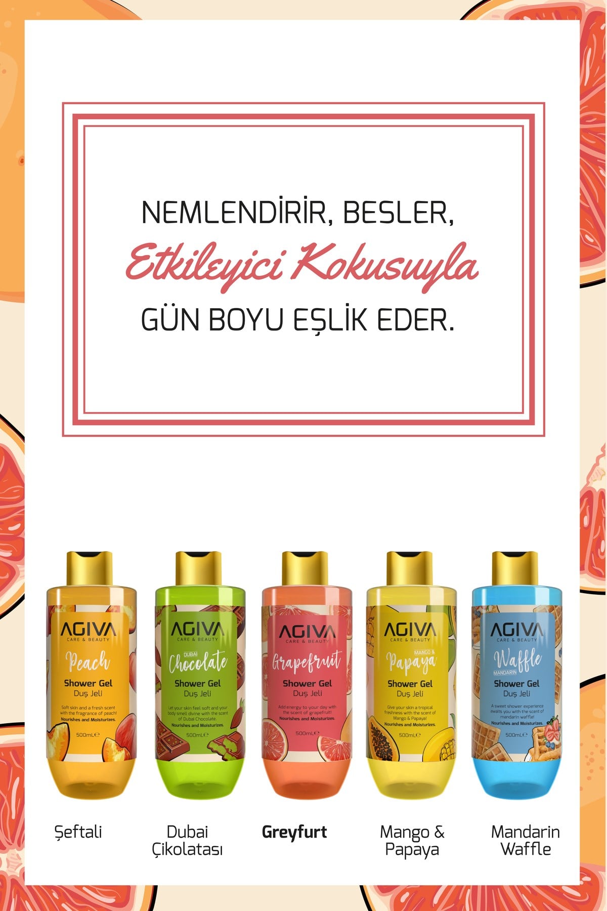 Greyfurt Özlü Besleyici ve Nemlendirici Duş Jeli