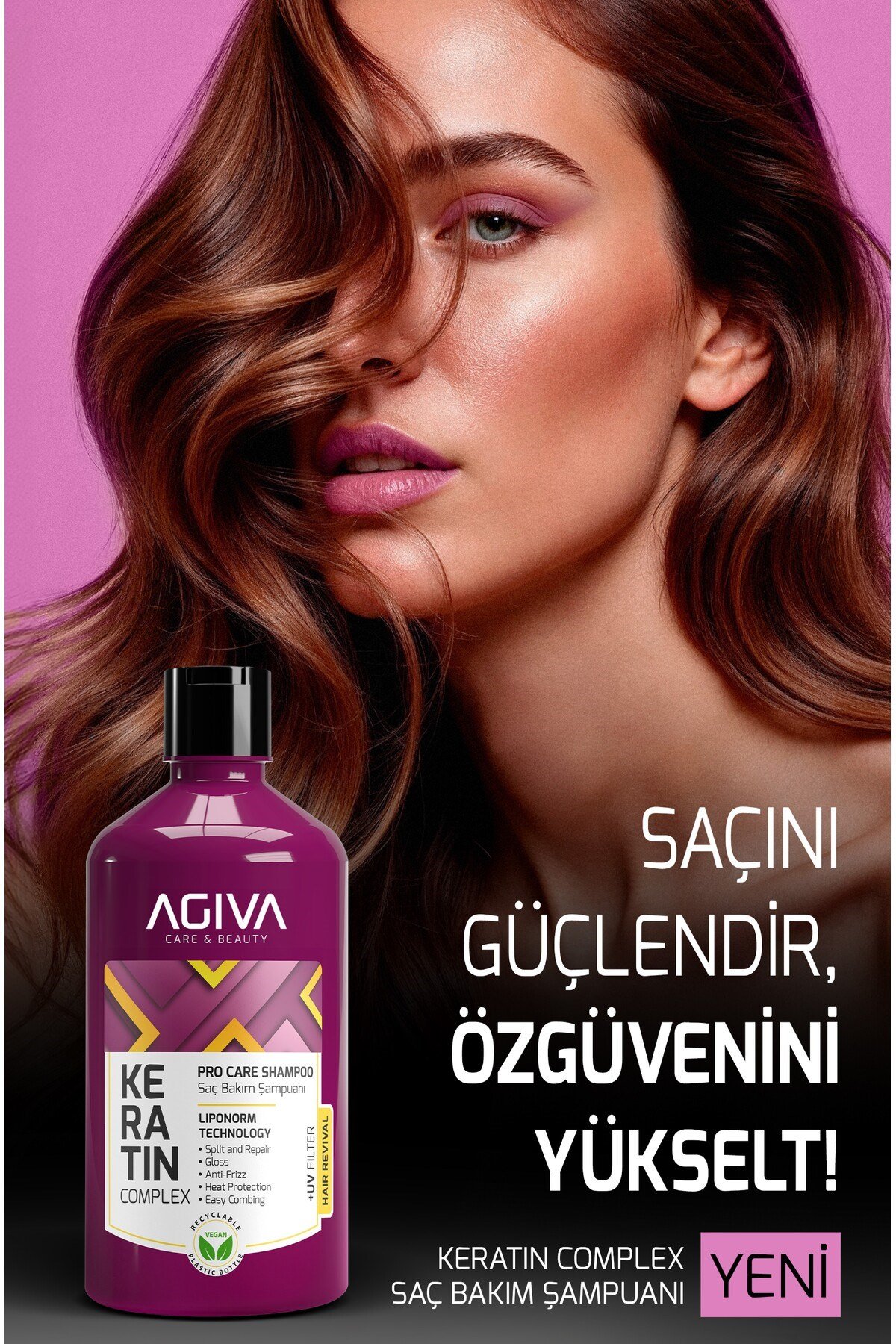 Keratin Complex Pro Care Onarıcı ve Isı Koruyucu Saç Bakım Şampuanı-500ML
