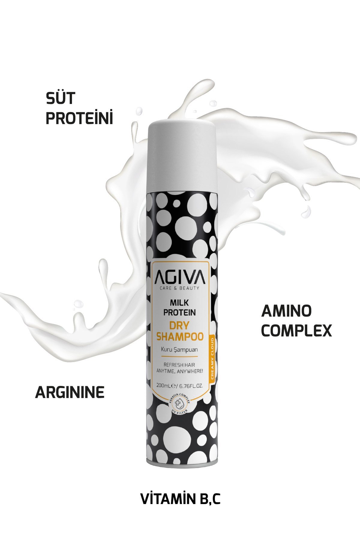 Milk Protein Amino Complex Kuru Ve Yıpranmış Saçlar Için Kuru Şampuan - 3'lü SET