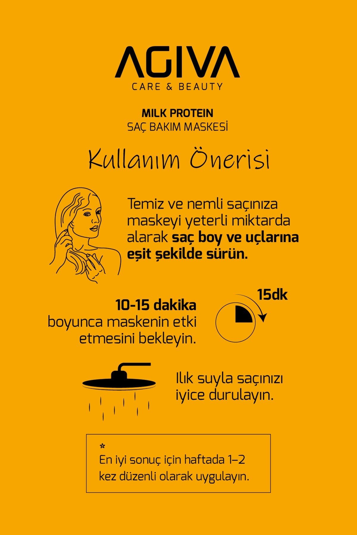 Milk Protein Kuru ve Yıpranmış Saçlar İçin Saç Maskesi – Agiva Care & Beauty Amino Complex