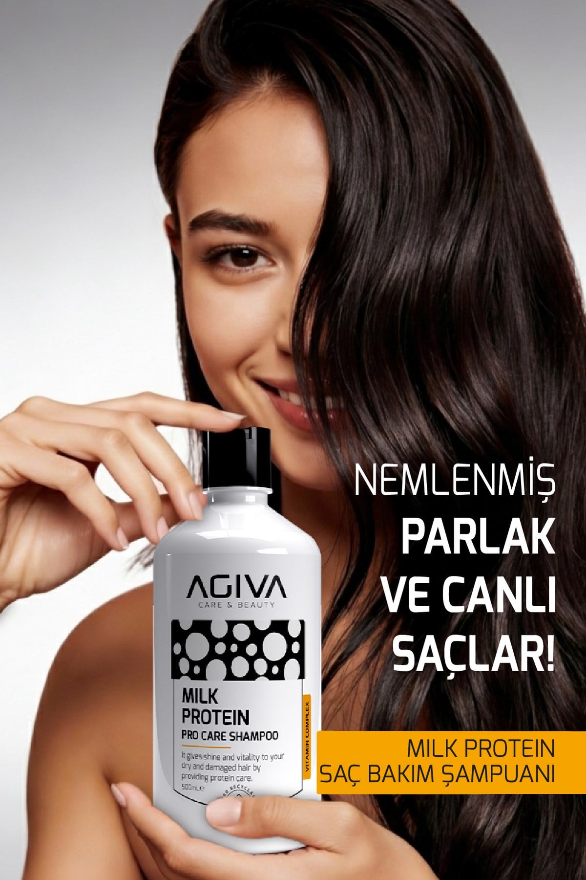 Milk Protein Kuru ve Yıpranmış Saçlar İçin Amino Complex İçeren Saç Bakım Şampuanı 500ML