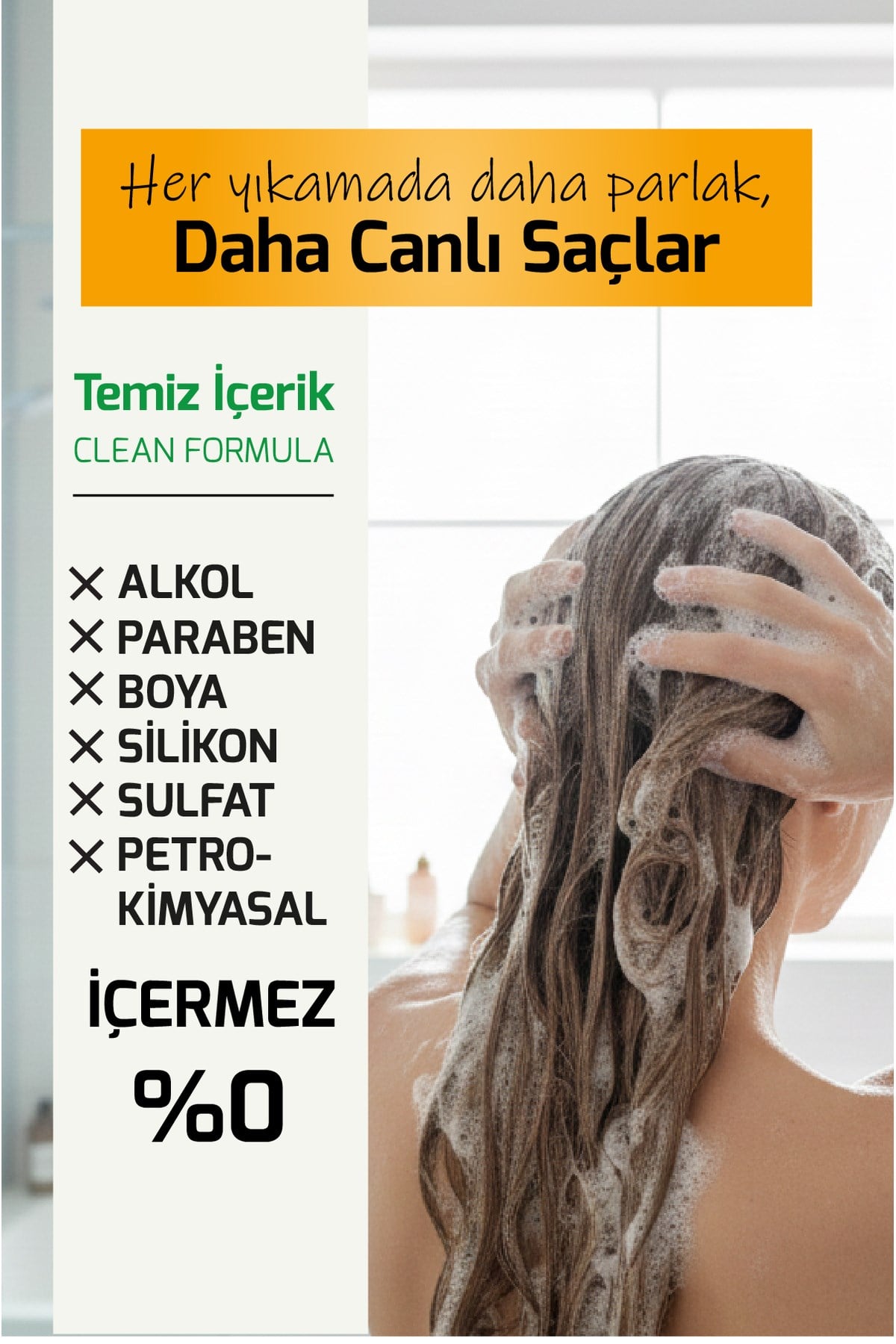 Milk Protein Kuru ve Yıpranmış Saçlar İçin Amino Complex İçeren Saç Bakım Şampuanı 500ML