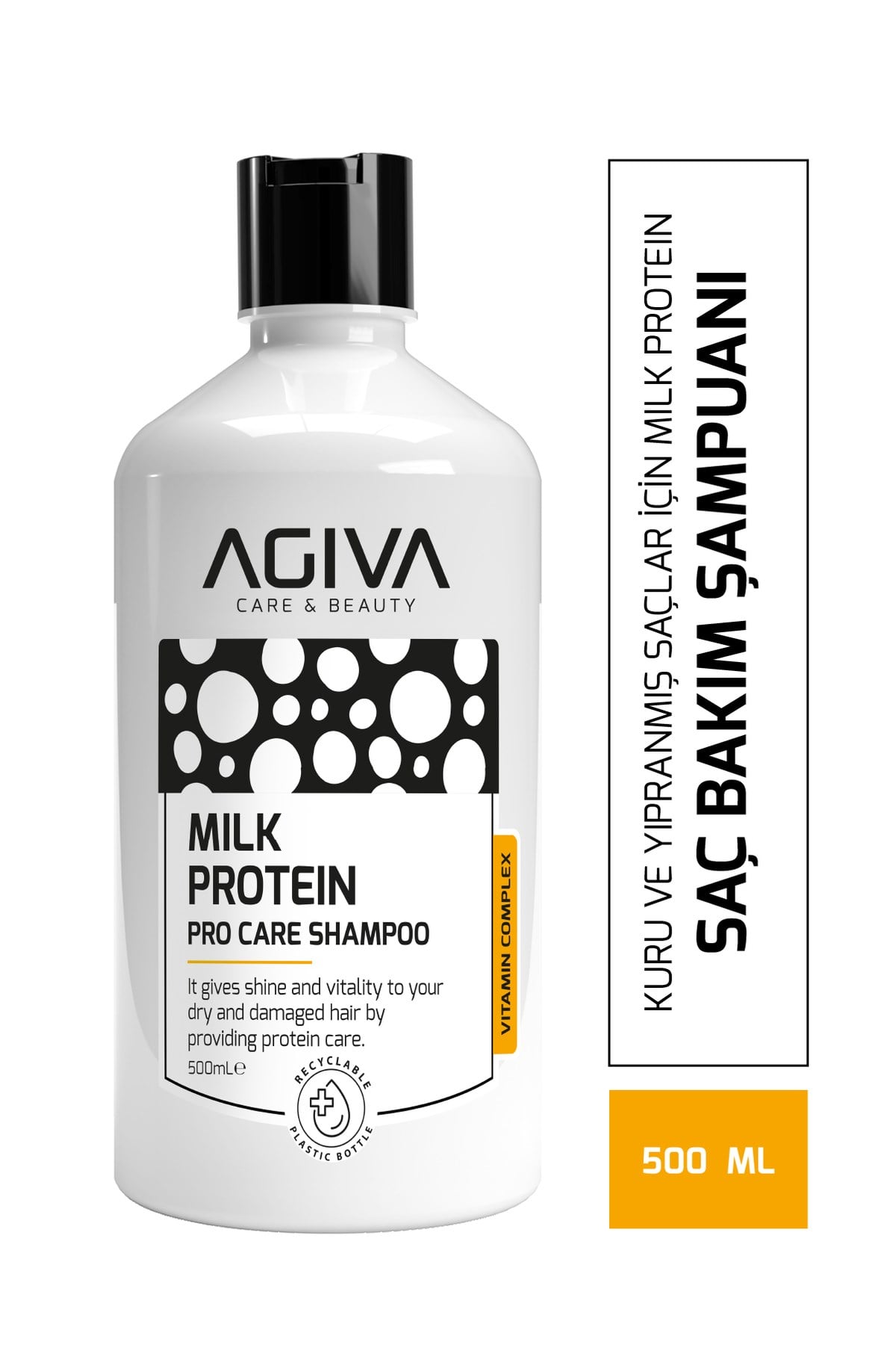 Milk Protein Kuru ve Yıpranmış Saçlar İçin Amino Complex İçeren Saç Bakım Şampuanı 500ML