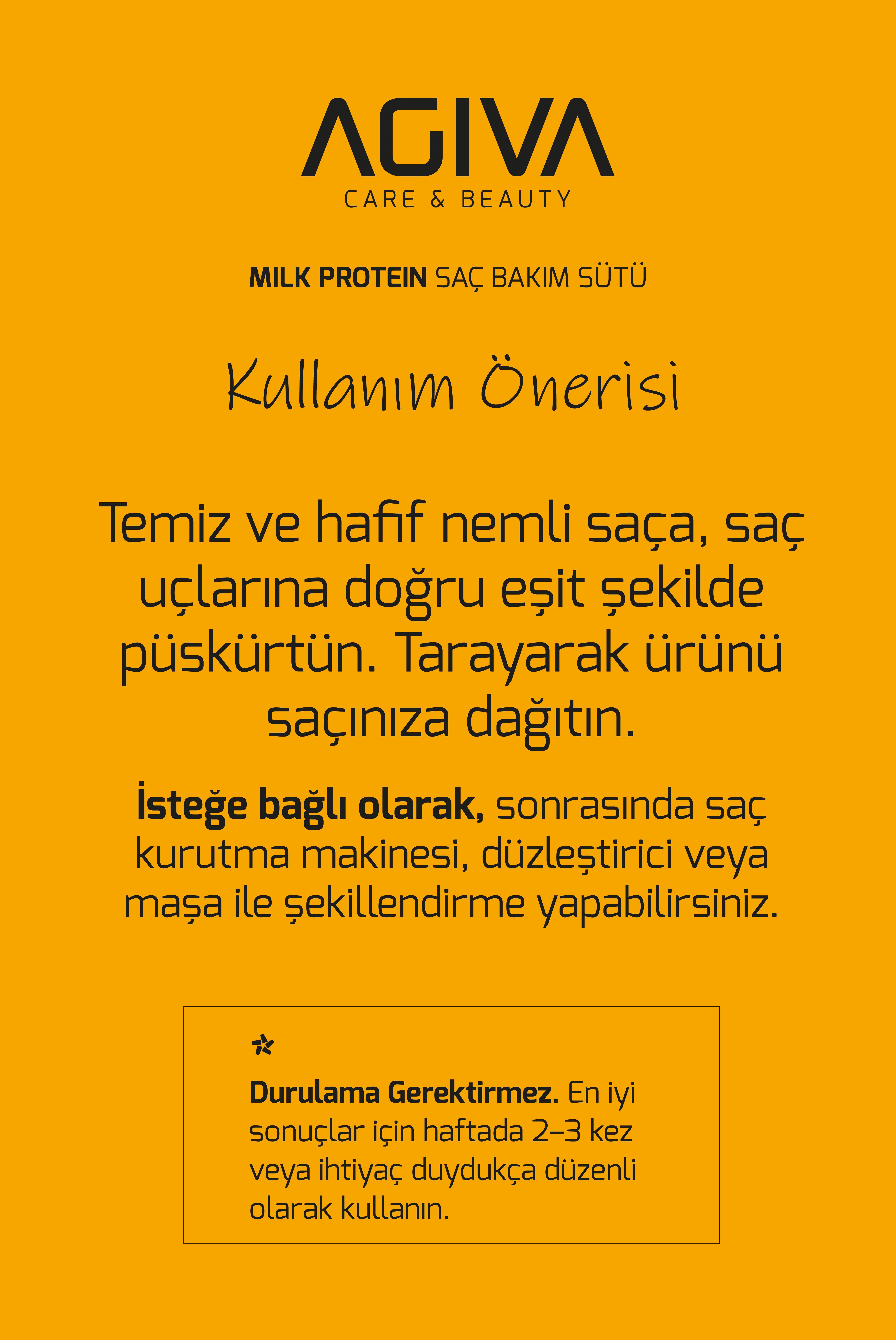 Milk Protein Saç Bakım Sütü – Kuru ve Yıpranmış Saçlar İçin Onarıcı Bakım 200 ml