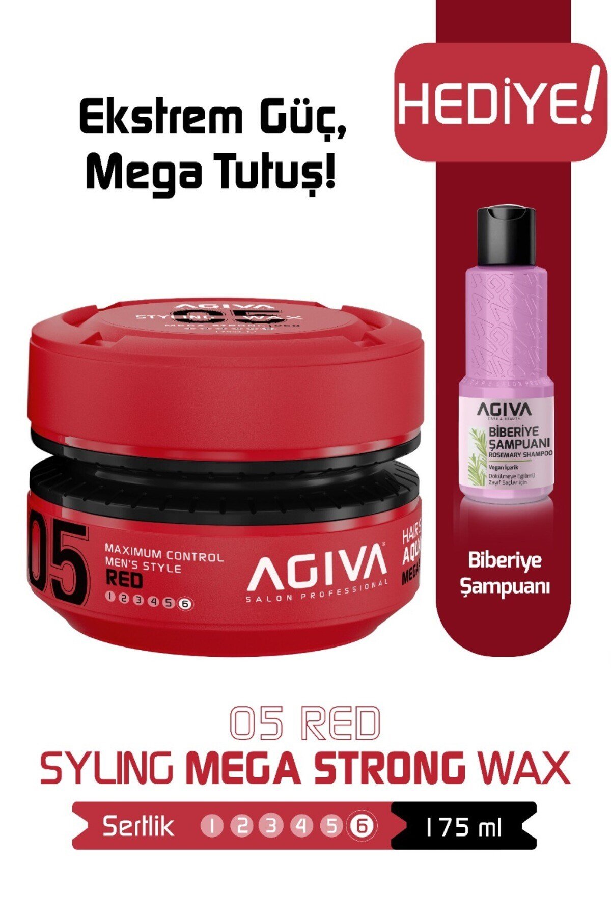 Red Mega Güçlü Tutuş ve Islak Görünüm Sağlayan Wax - 175ML