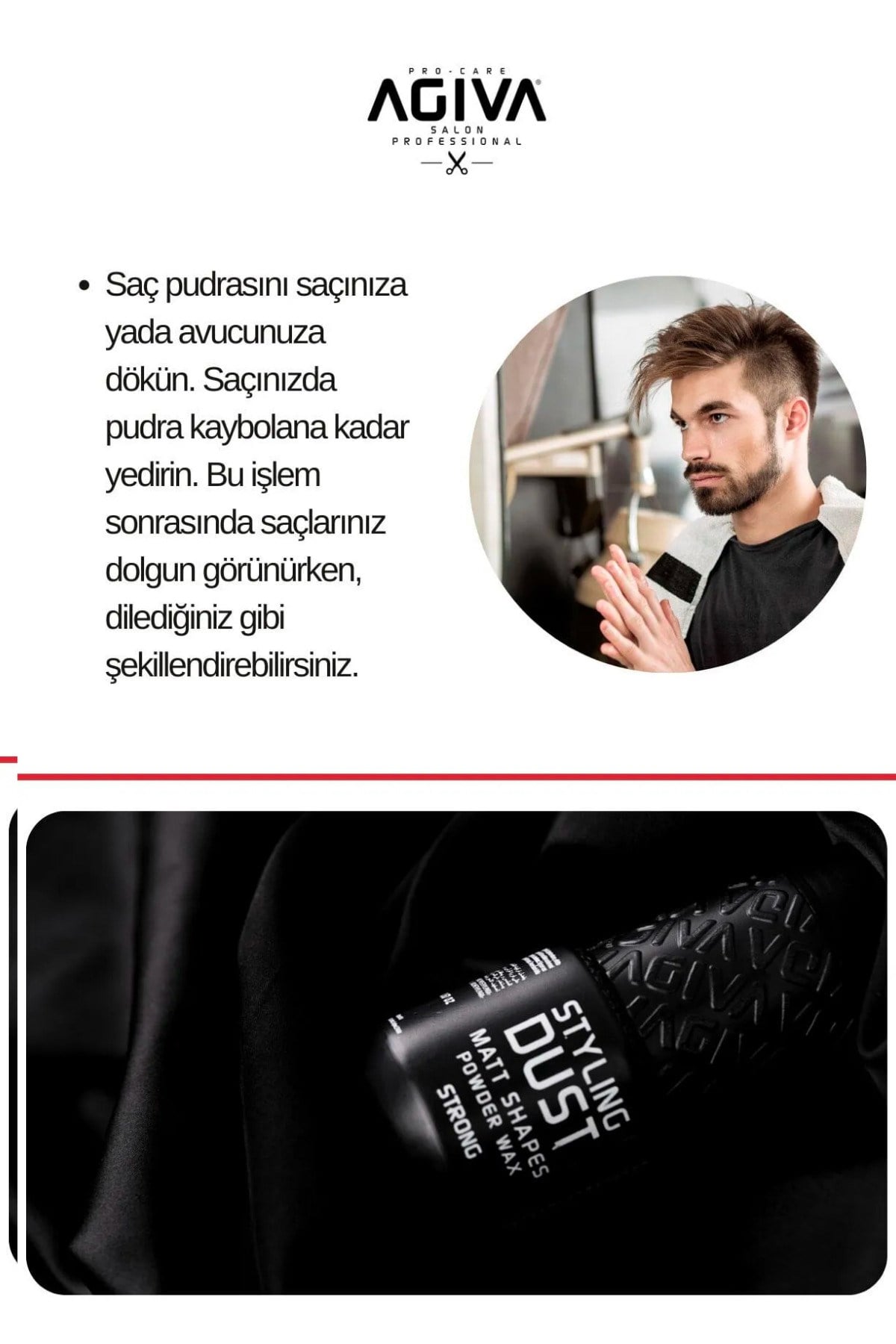 Saç Şekillendirici Pudra, Saç Şekillendirici Toz Wax, No:2, Sert Tutuş 20gr X 2 Adet Strong