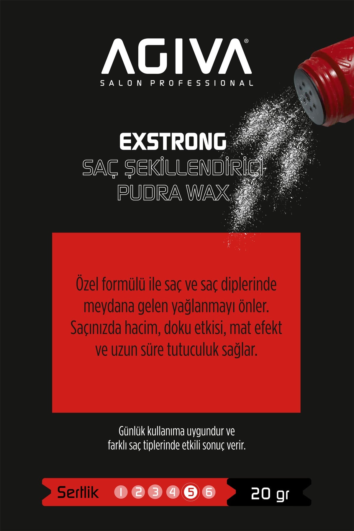 Saç Şekillendirici Pudra Wax Exstrong-03 Mucize Tarak Hediyeli