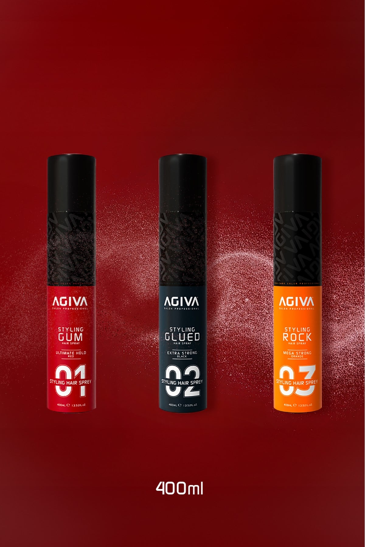 Saç Spreyi Rock 400 ML Mega Strong-3 LÜ SET
