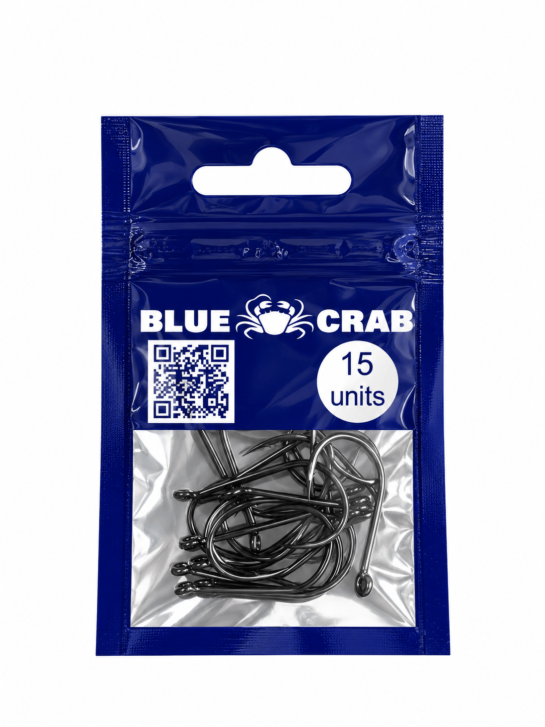 Blue Crab Chinu Hook With Eye No:1/0 (15 Lİ)