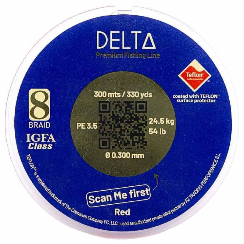 Delta Hilo Teflon X8 #3.5 0.300MM 300MT Red İp