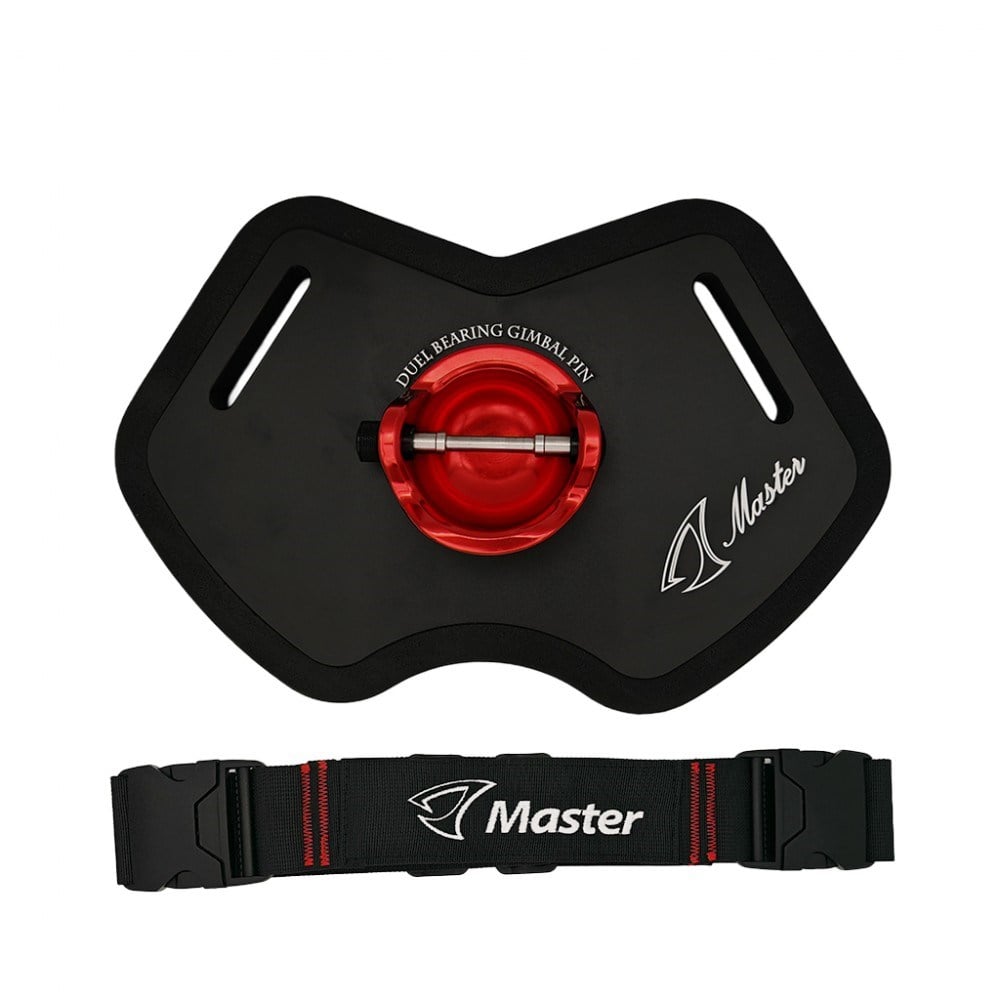 Jigging Master 2023 Alüminum Alloy Gimbal Plate #L Black Bel Kemeri (Dual Bearing)