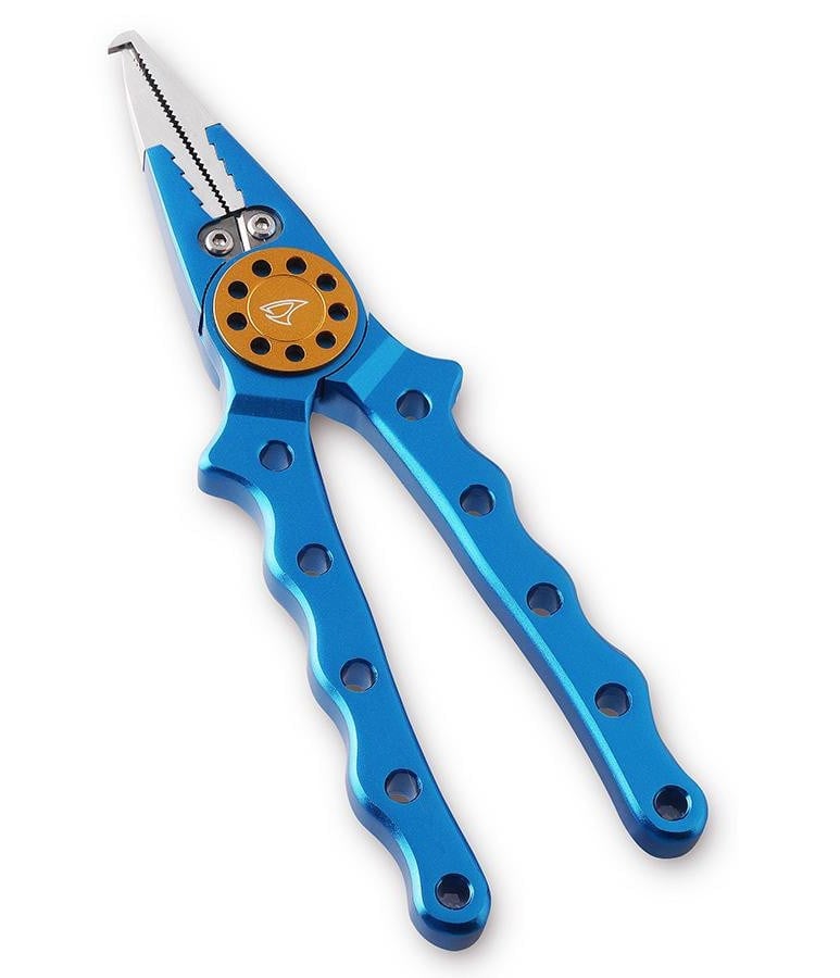 Jigging Master Alüminum Fishing Plier Blue Gold Pense