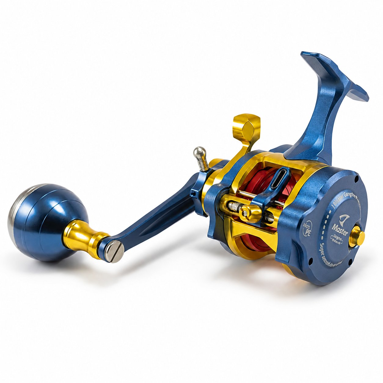 Jigging Master Gangster PE Micro Turbo Knob LH Dark Blue Red Gold Çıkrık