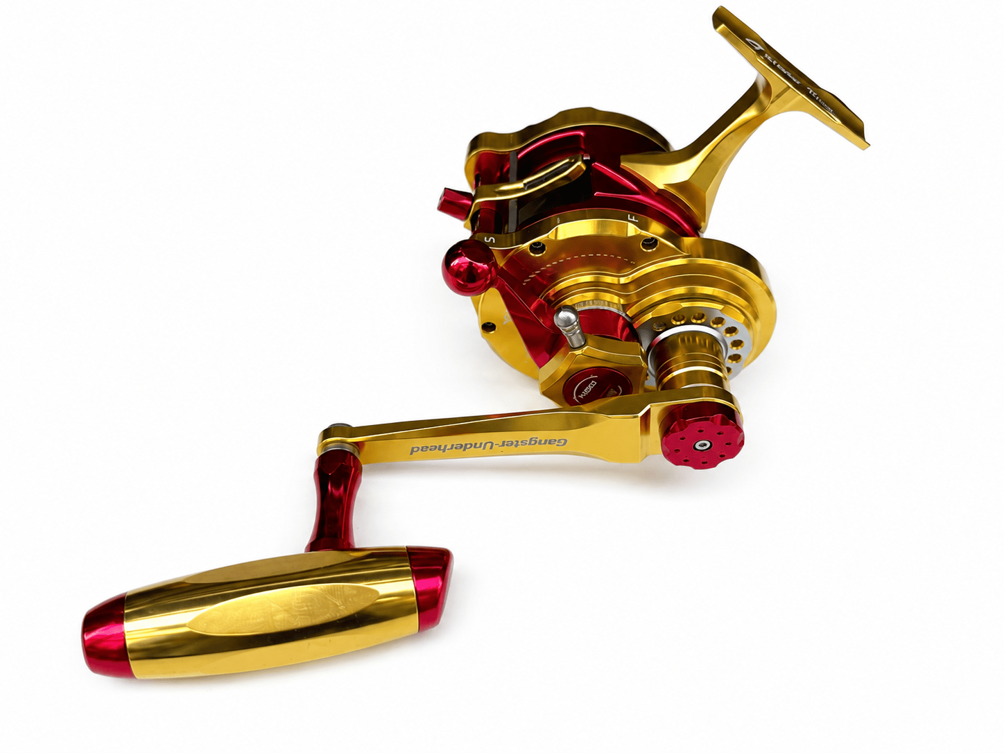 Jigging Master Gangster PE3+ Plus Underhead LH Gold Red Titanium Çıkrık