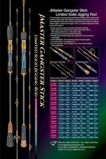 Jigging Master Gangster Stick Limited #3.5 60B Solid Jig Kamışı