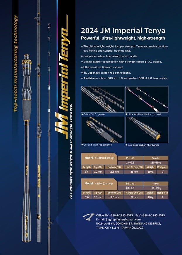 Jigging Master Imperial Tenya #66B XH 150-350GR Kamş