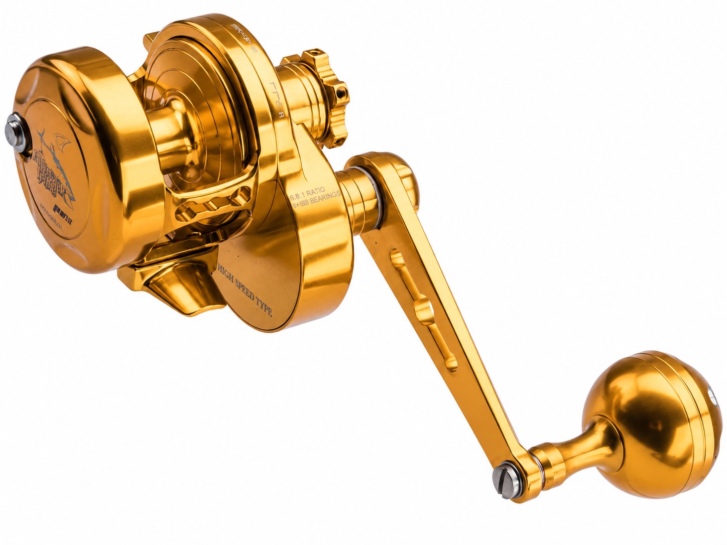 Jigging Master Monster Game Turbo Knob PE2 RH Gold Gold Çıkrık