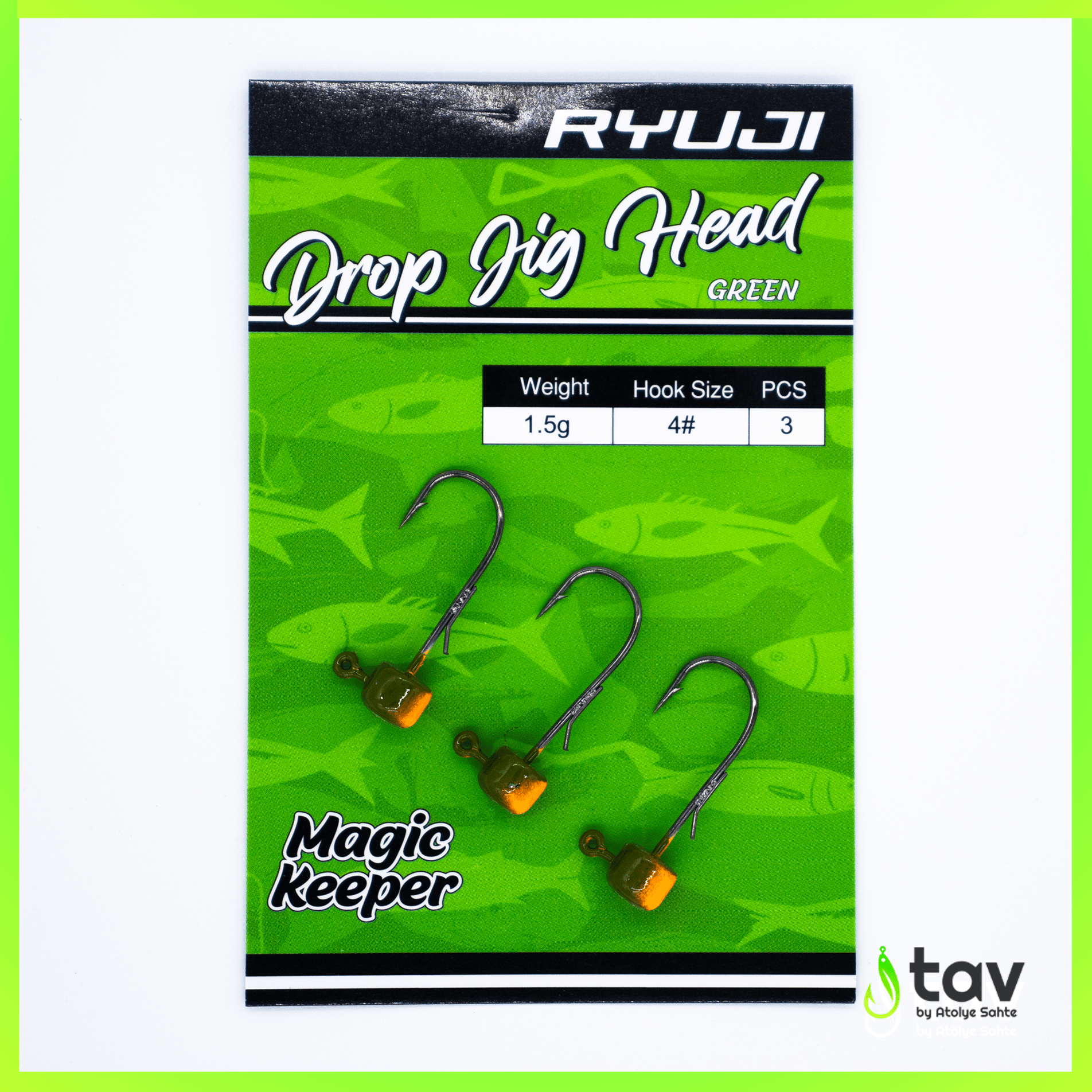 Drop Jighead Green UV