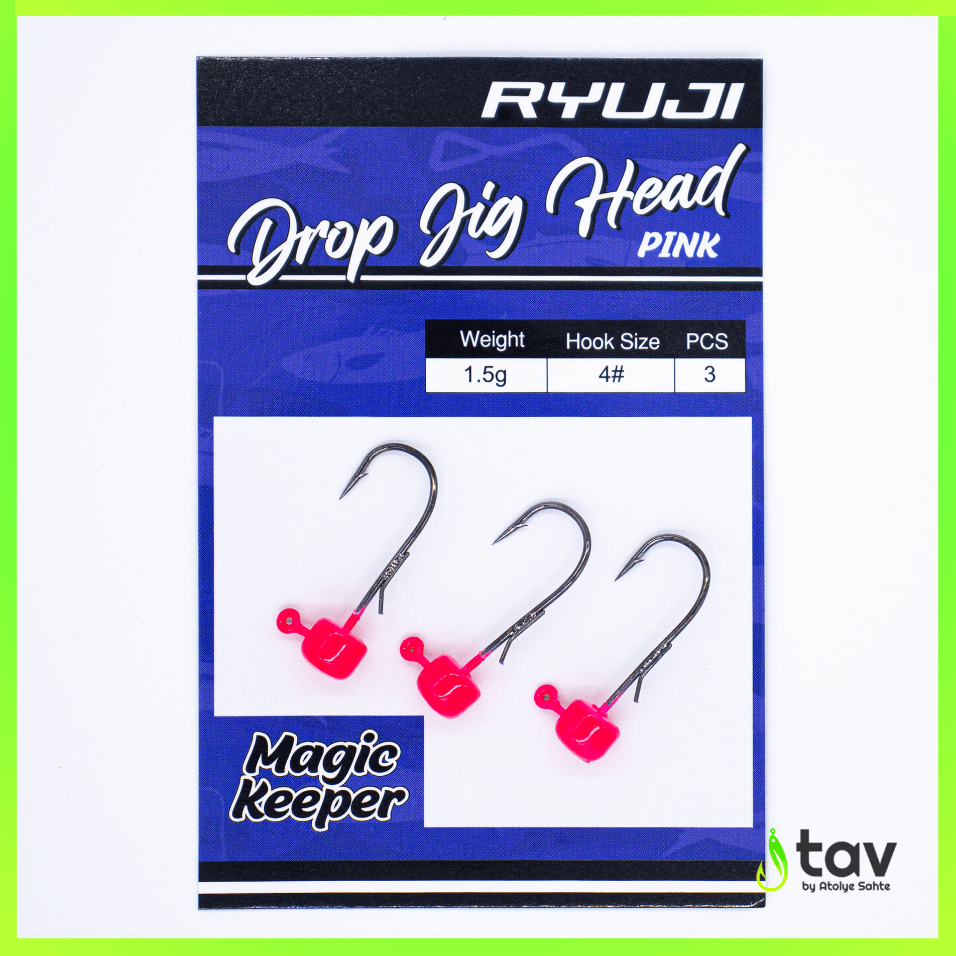Drop Jighead Pink UV