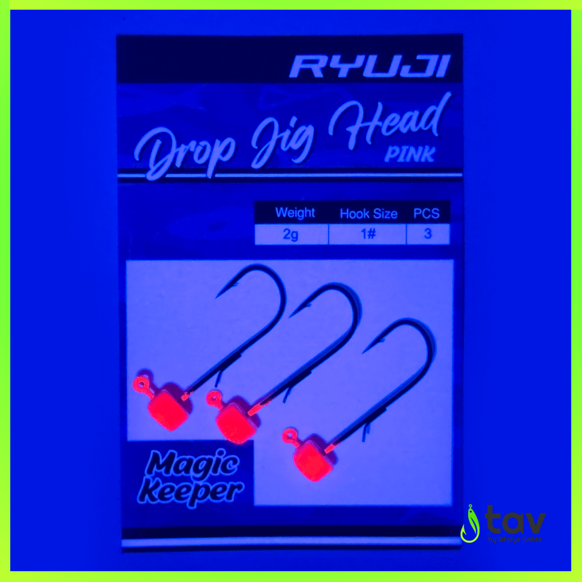 Drop Jighead Pink UV
