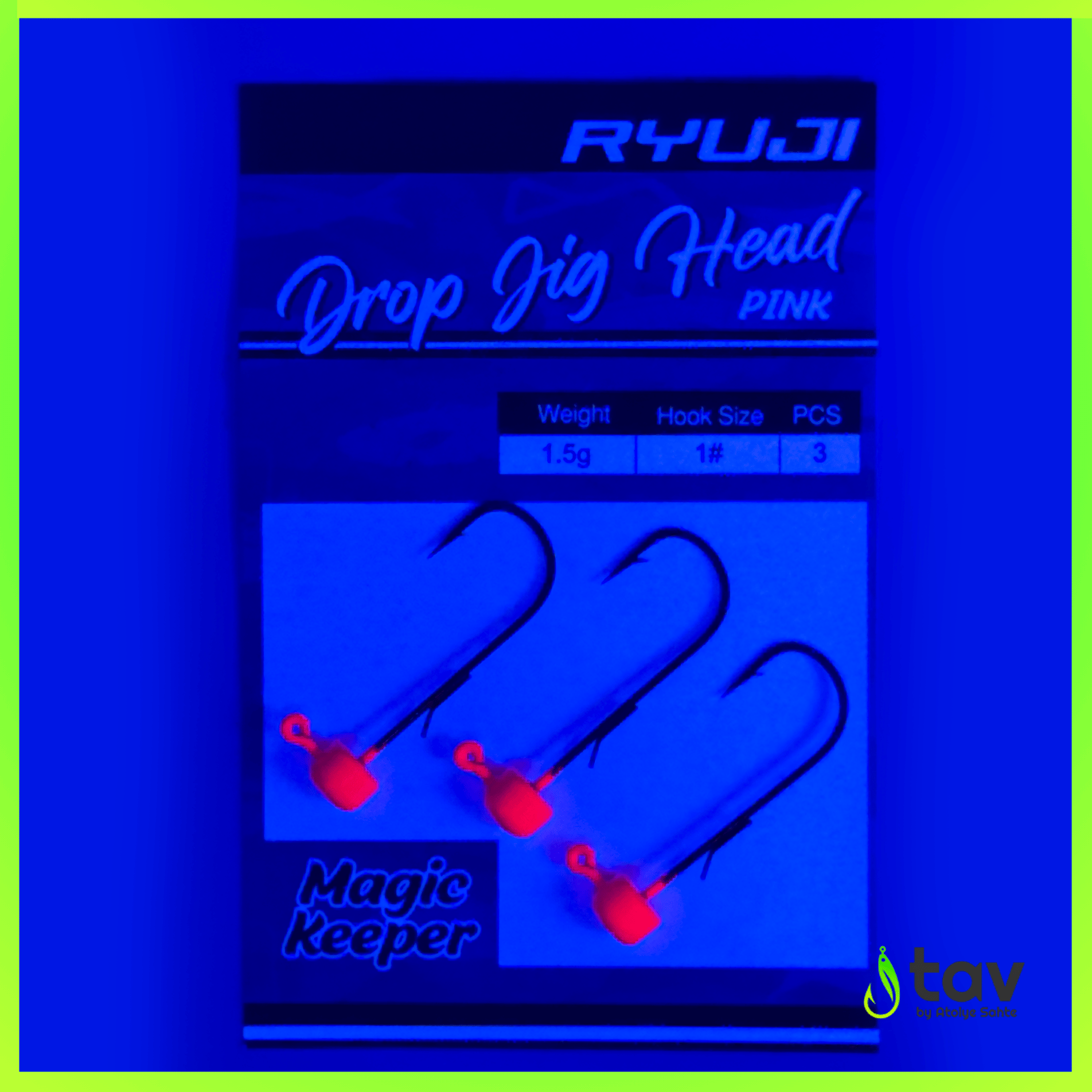 Drop Jighead Pink UV