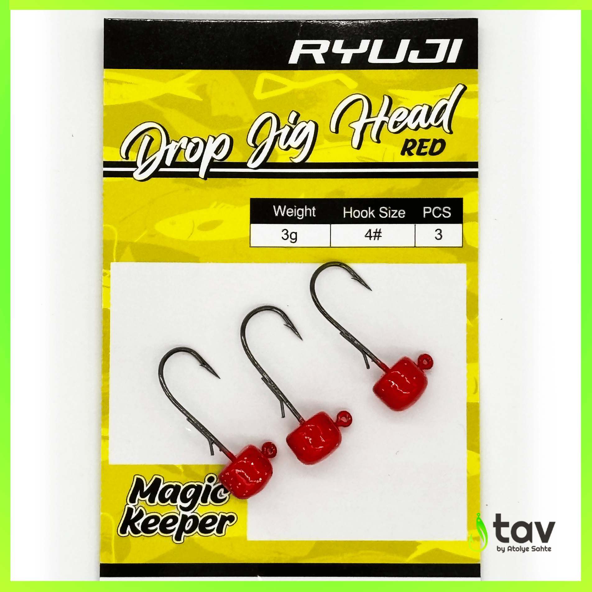 Drop Jighead Red UV