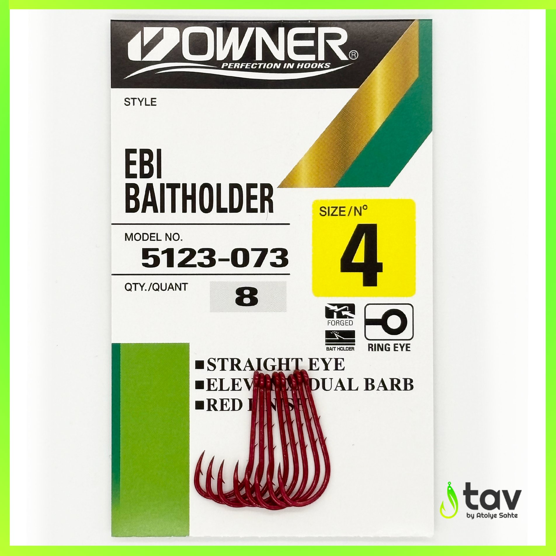 Owner 5123 Ebi Baitholder Red Hook
