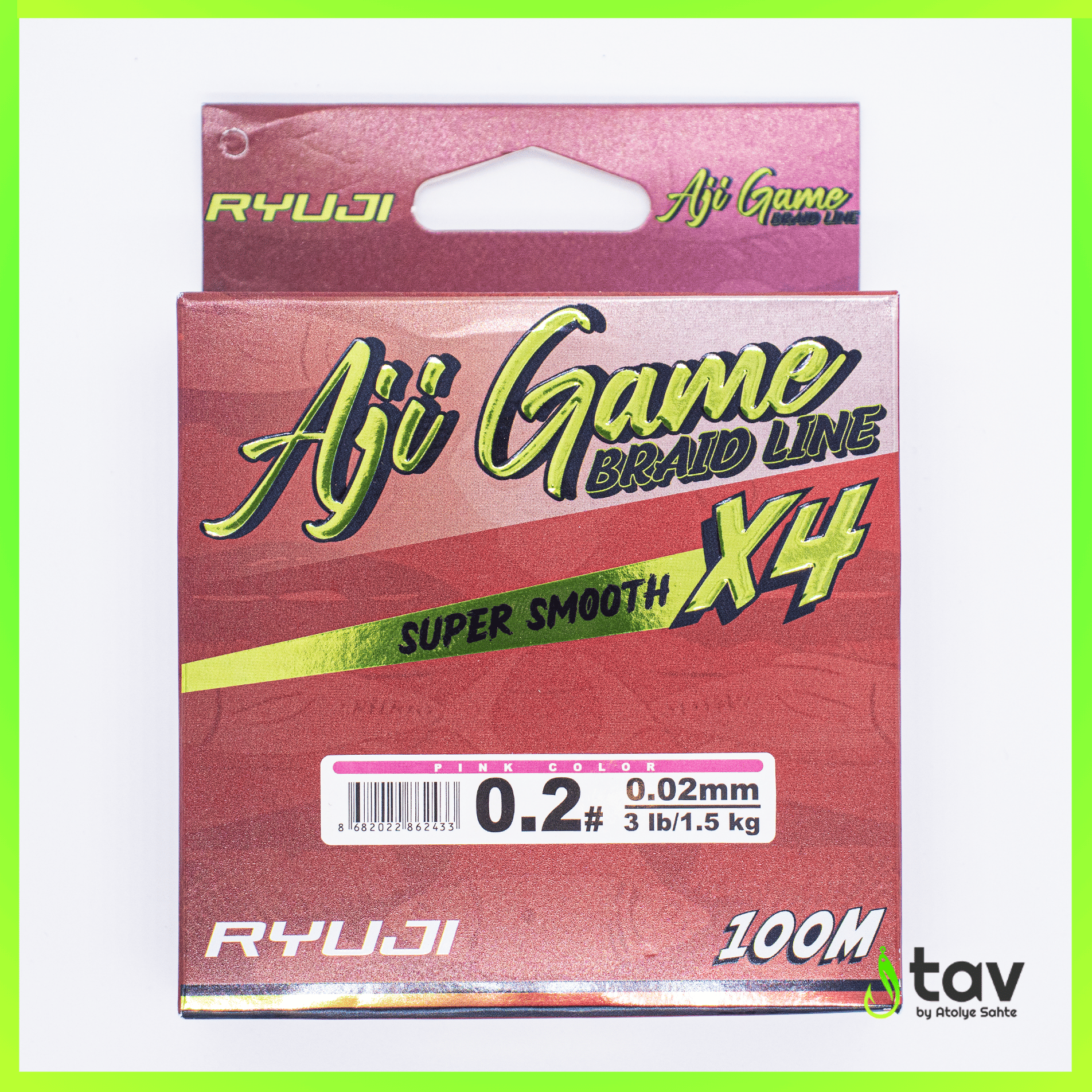 Ryuji Aji Game 4x 0,02mm 100m Pink