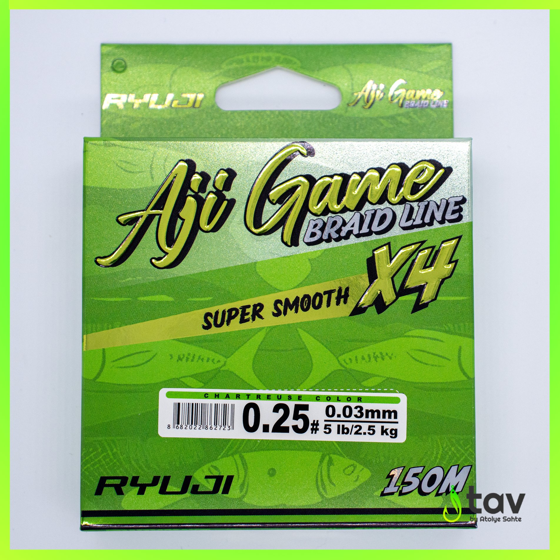 Ryuji Aji Game 4x 0,03mm 150m Chartreuse