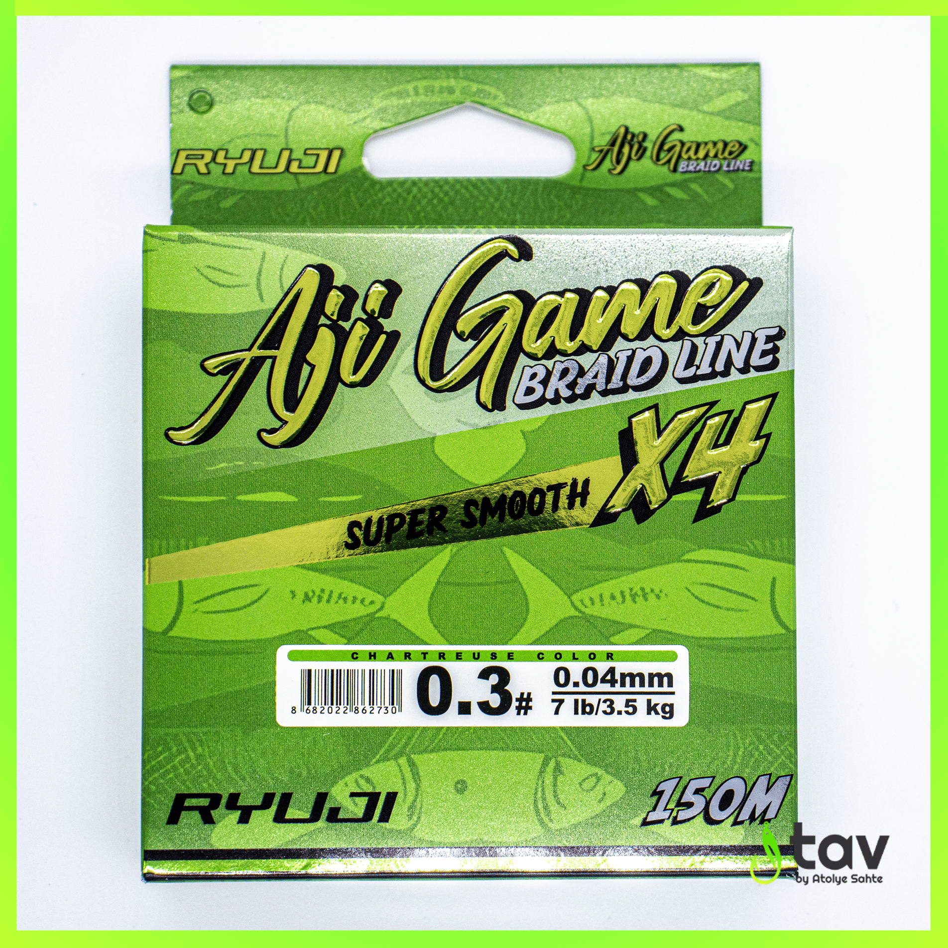Ryuji Aji Game 4x 0,04mm 150m Chartreuse