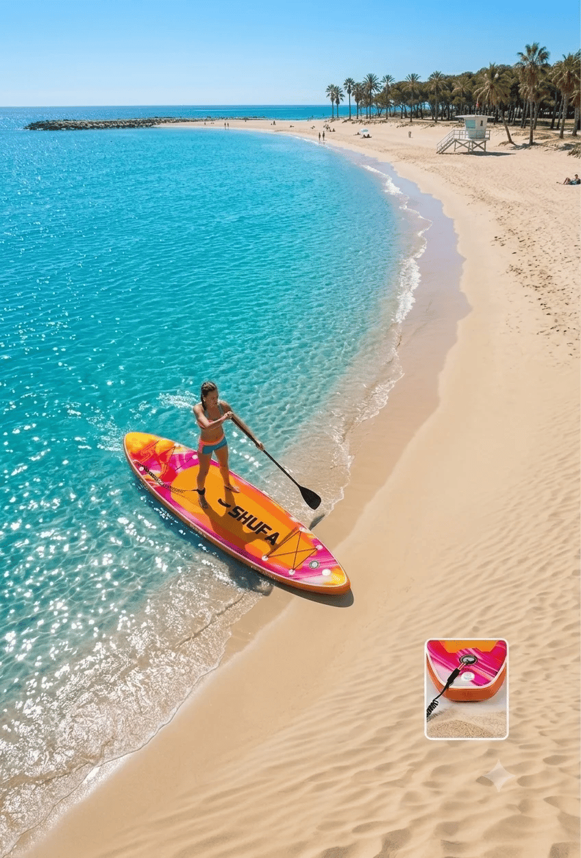 SHUFA Şişme Sup Board/ Stand Up Paddle Board 320*81*15cm Full Set