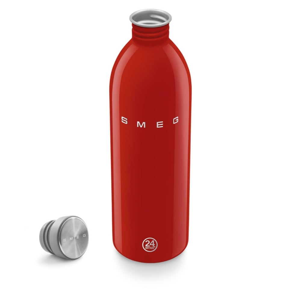 24 WATER BOTT RED 1L