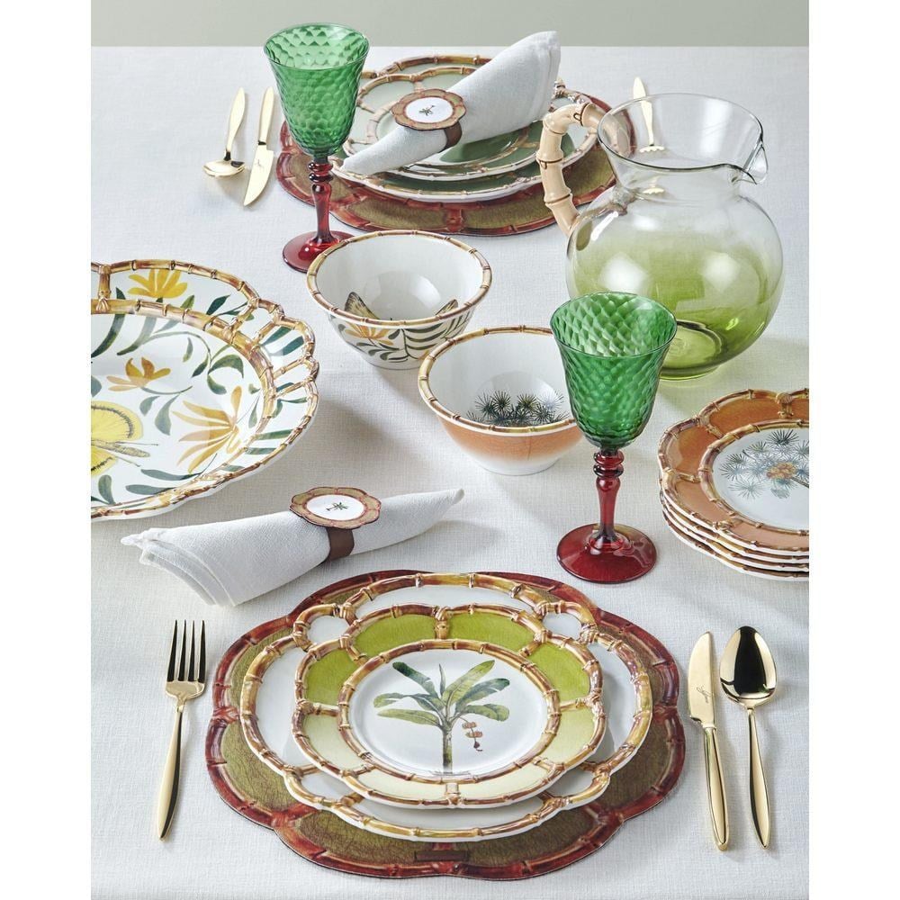 BAMBOO GREEN PLATE 28 CM
