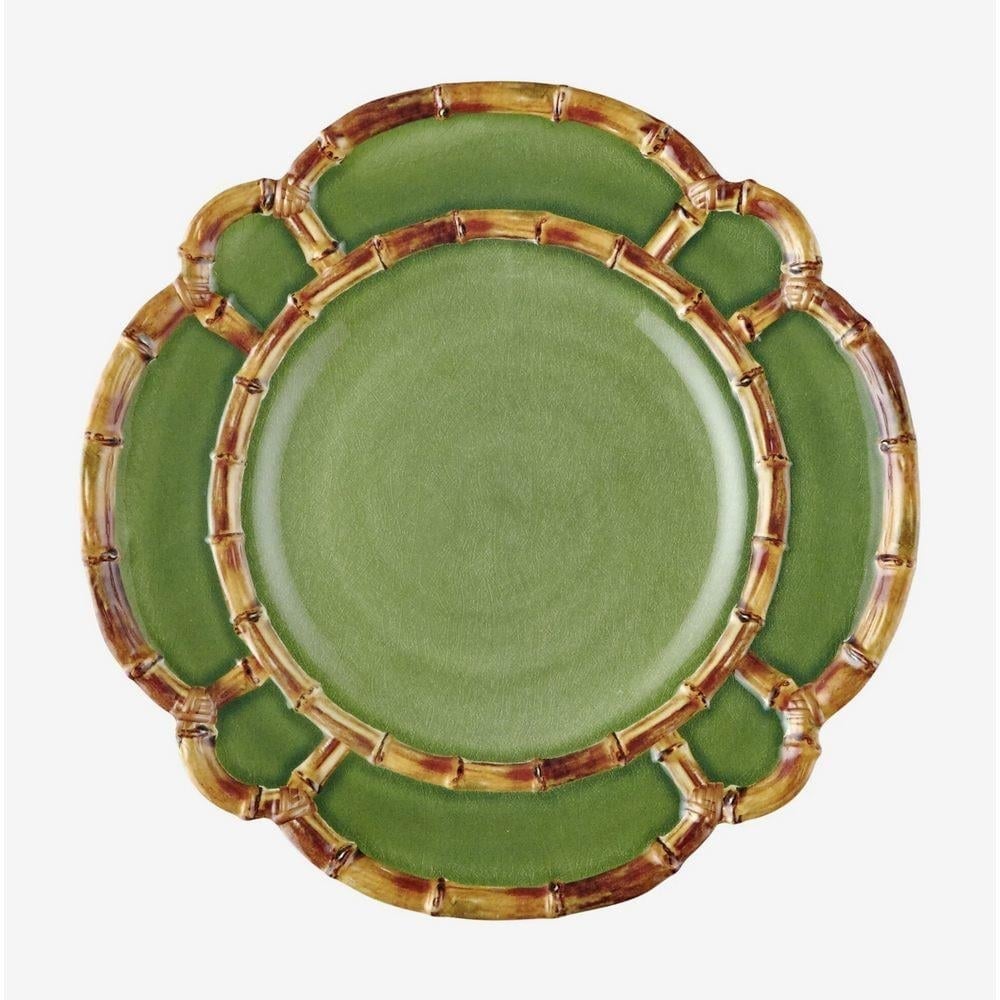 BAMBOO GREEN PLATE 28 CM