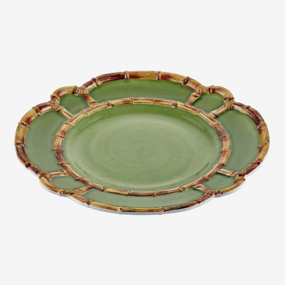 BAMBOO GREEN PLATE 28 CM