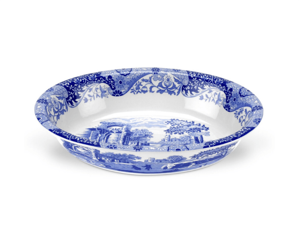 BLUE ITALIAN OVAL ÇUKUR 28 CM